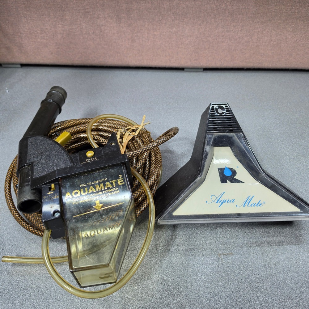 Rainbow AquaMate Carpet Cleaner Attachment Set Black Gold Good Condition Genuine